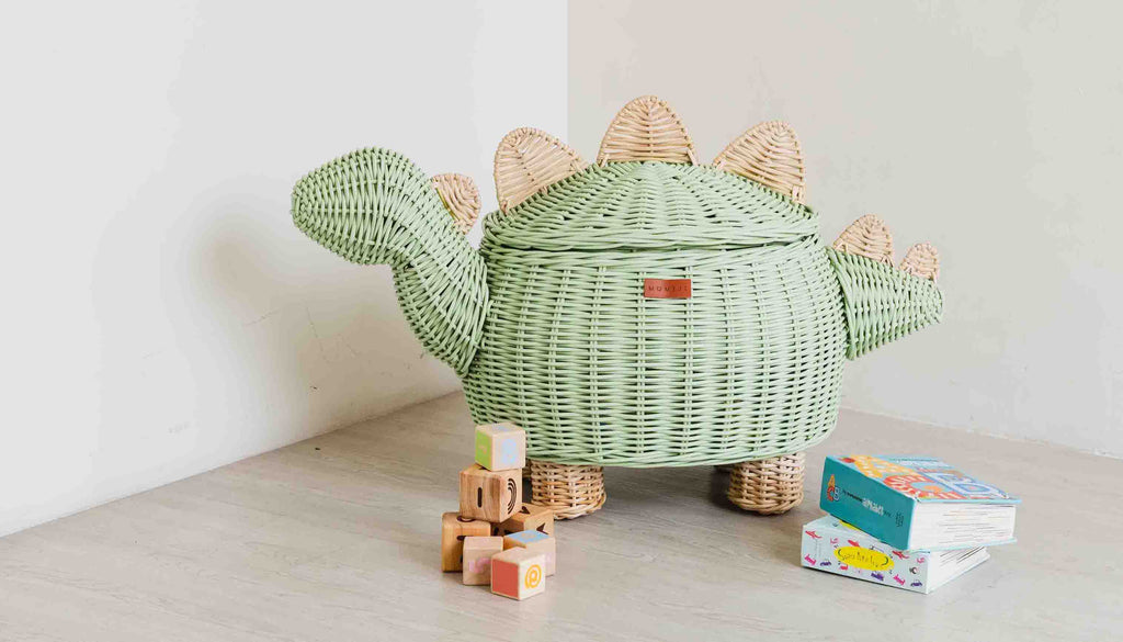 Storage with Bite: Dinosaur Basket Delights for All Ages