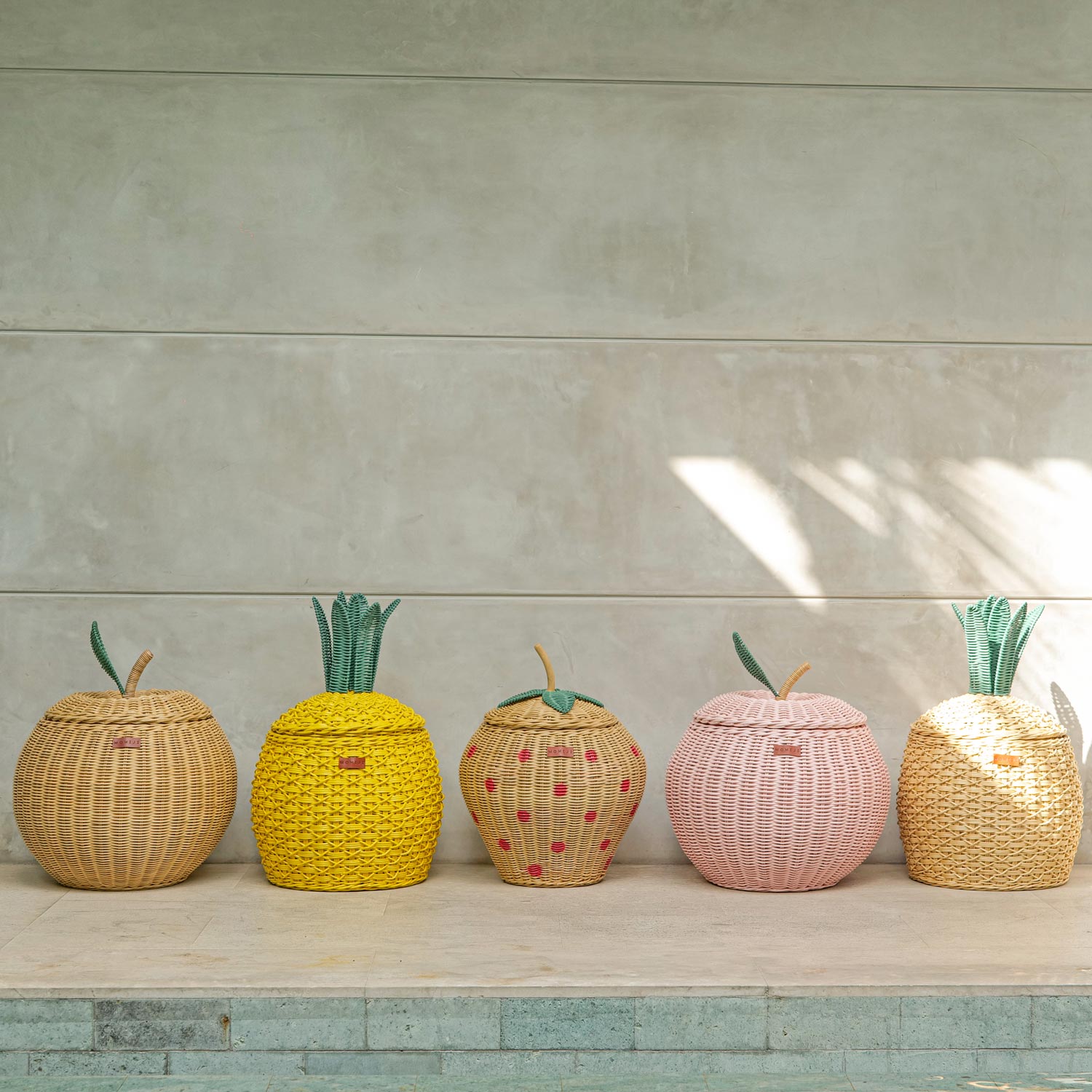 Strawberry Rattan Storage Basket | Pineapple Apple | MOMIJI