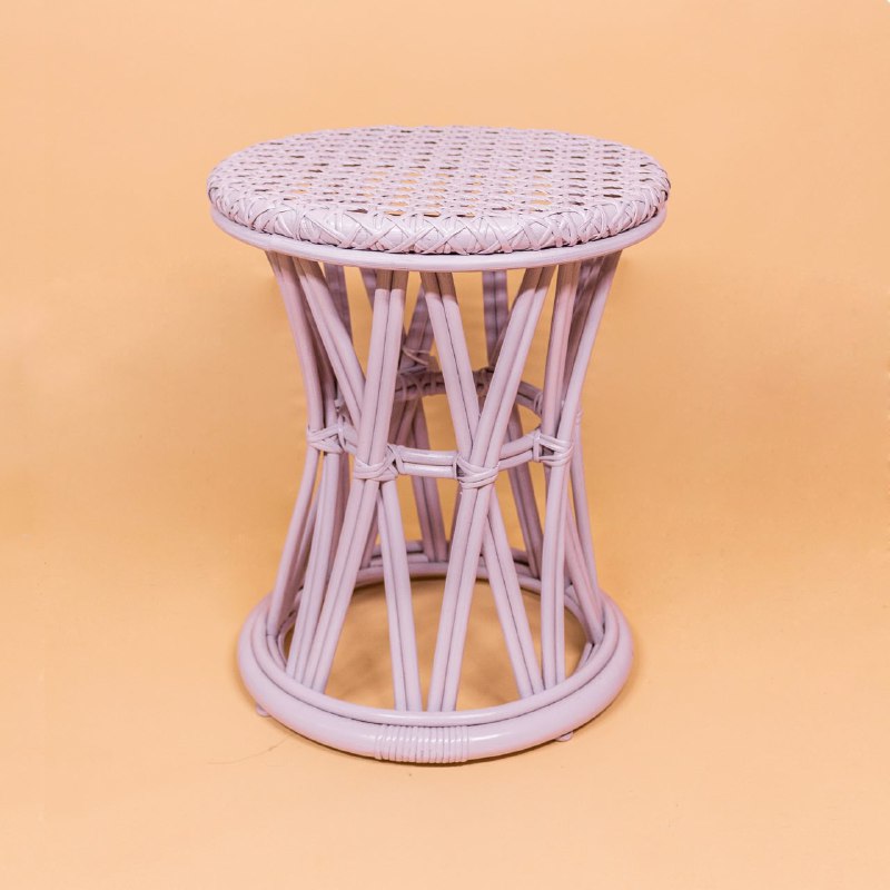 Rattan Chairs | Arya Stool - Lilac | Wicker
Stools | MOMIJI