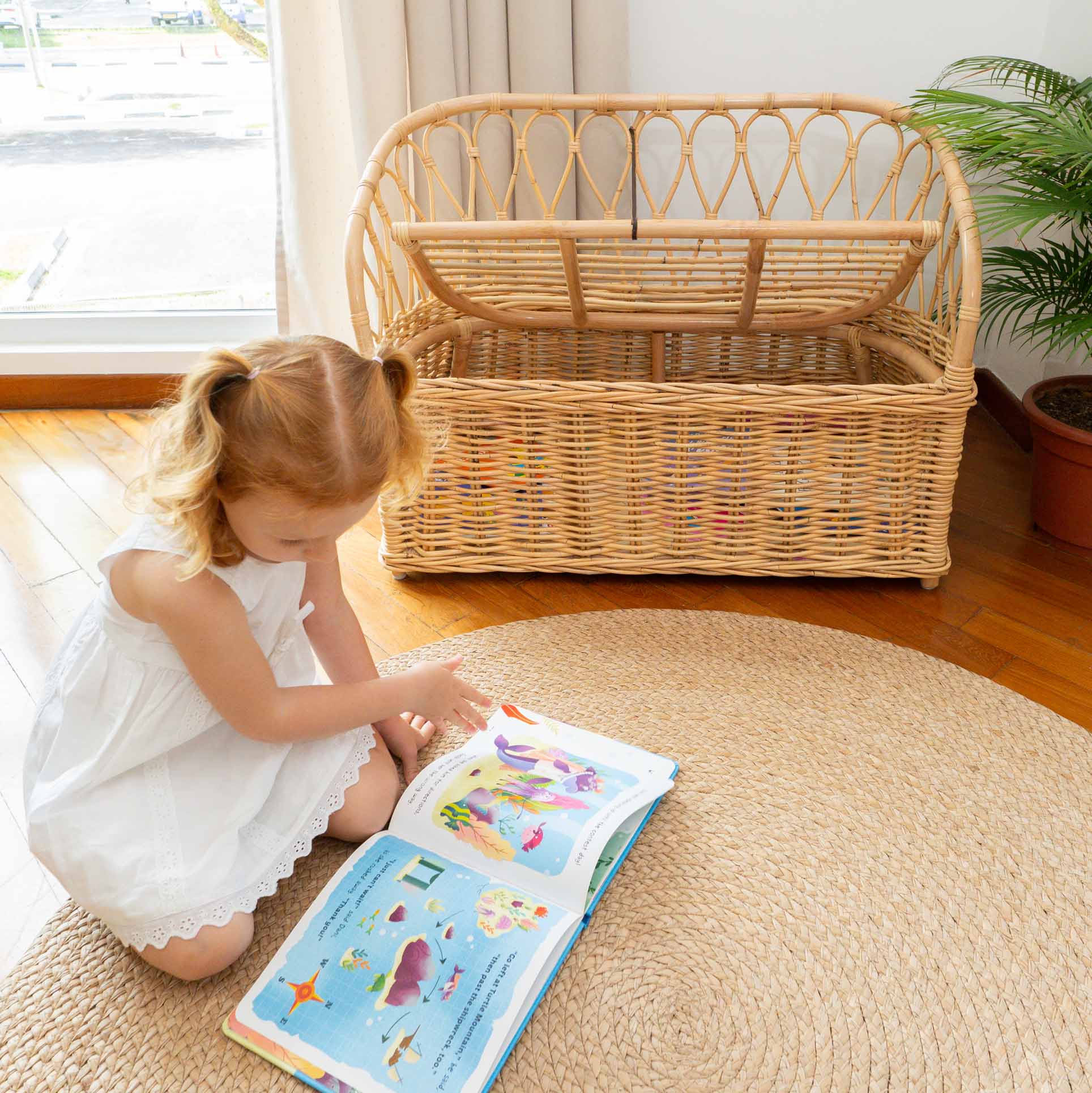 Callie Storage Couch | Rattan Couch for Kids | Momiji