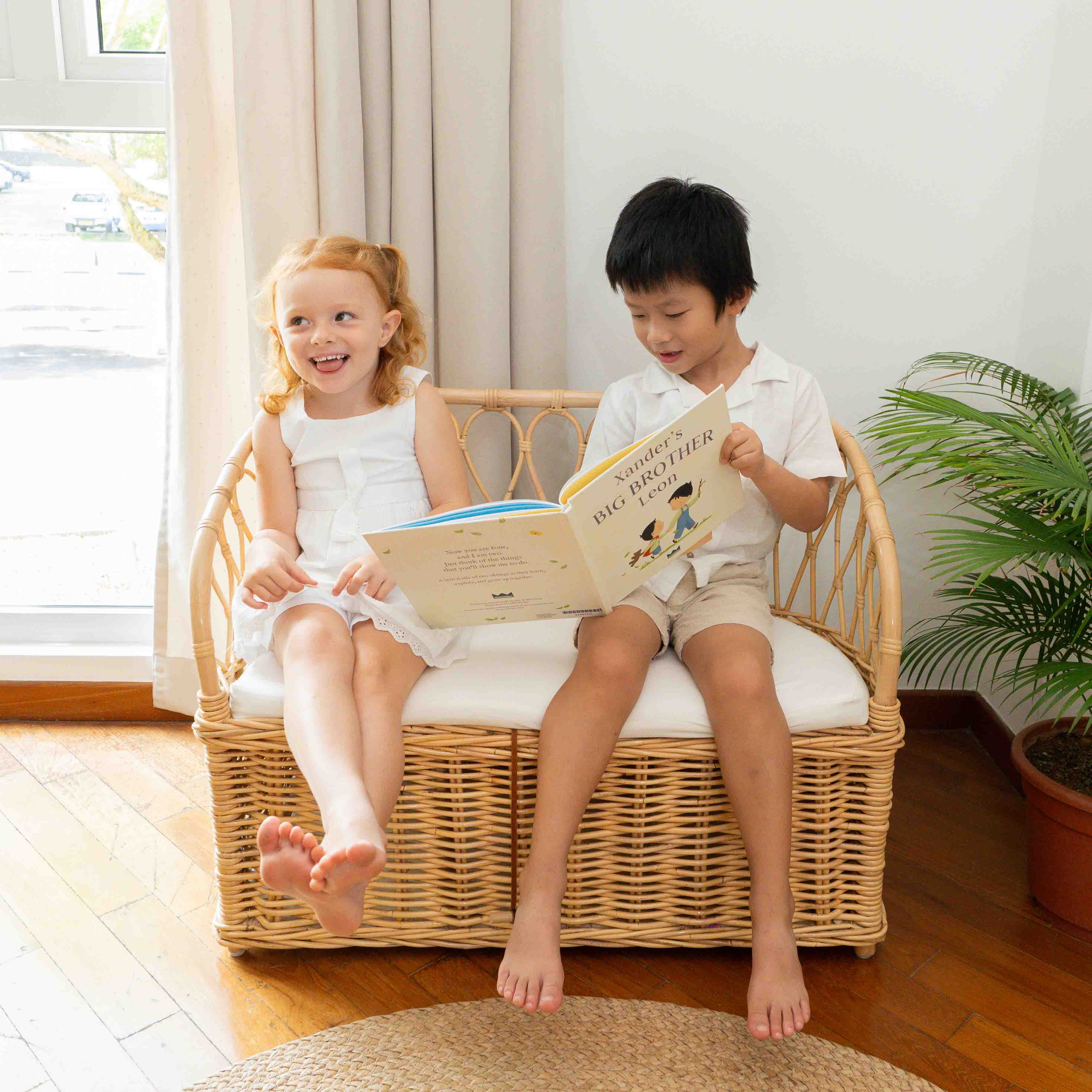 Callie Storage Couch | Rattan Couch for Kids | Momiji
