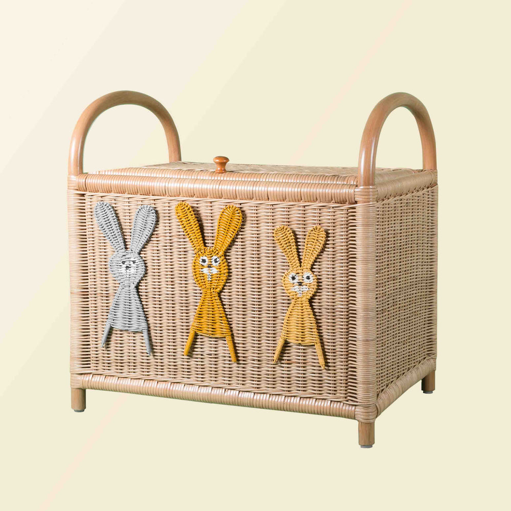 Anais Toy Trunk | Rattan Storage Trunk for Kids | Closed | Momiji