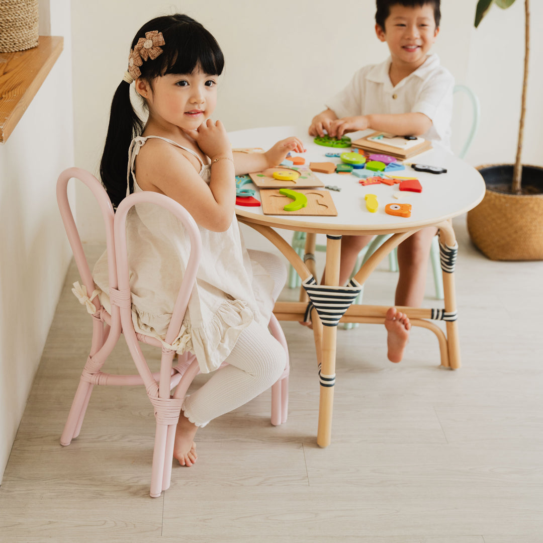 Aulia Kids Table (Medium) & Set of 2 Kids Bunny Chairs