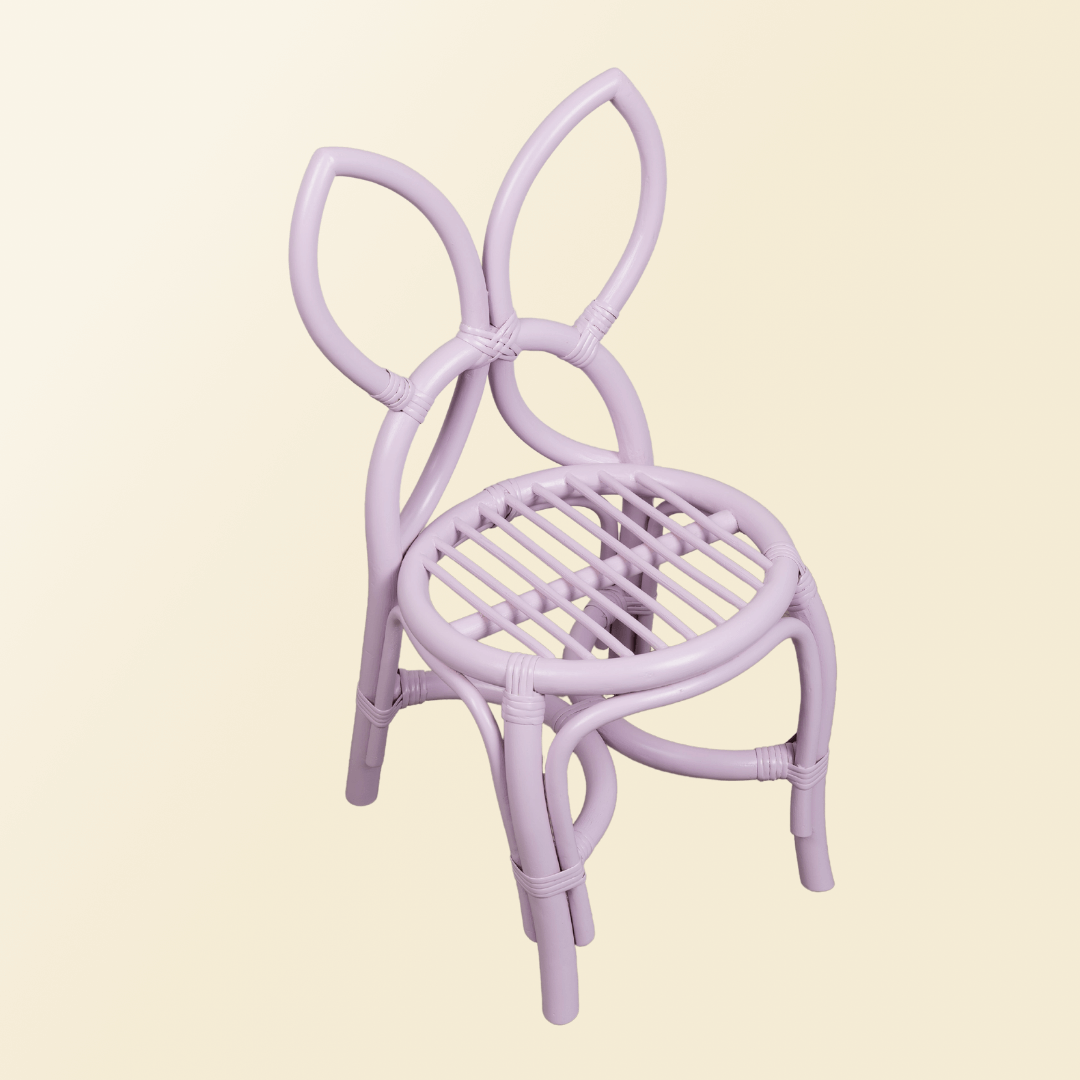 Rattan Chair | Kids Butterfly chair - Purple |  Childs Wicker Chair | MOMIJI