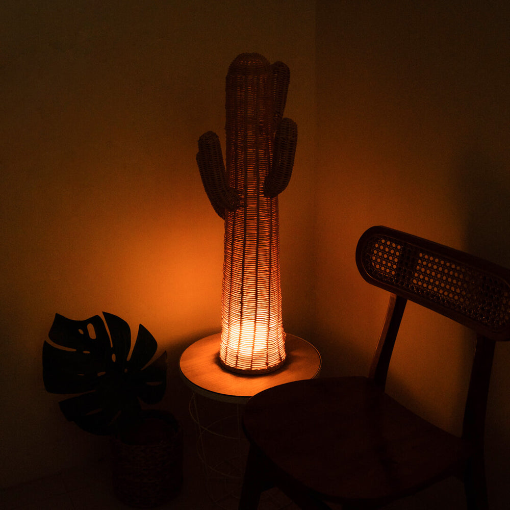 Rattan Floor Lamp | Cactus Kids Coat Light Stand | MOMIJI