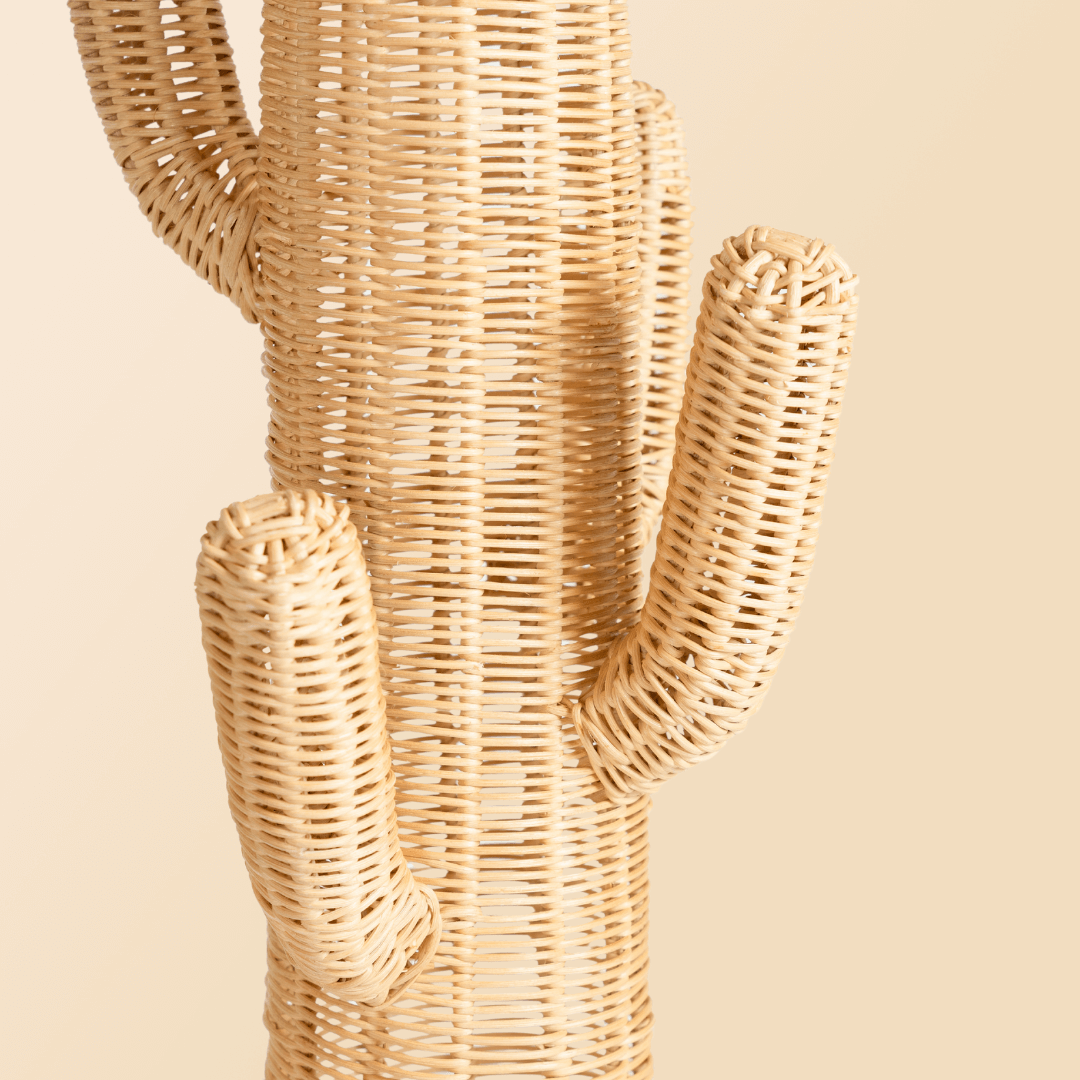 Rattan Floor Lamp | Cactus Kids Coat Light Stand | MOMIJI