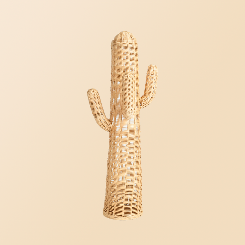 Rattan Floor Lamp | Cactus Kids Coat Light Stand | MOMIJI