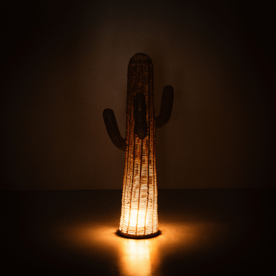 Rattan Lamp | Cactus Kids Coat Light Stand | Floor Lamp | MOMIJI