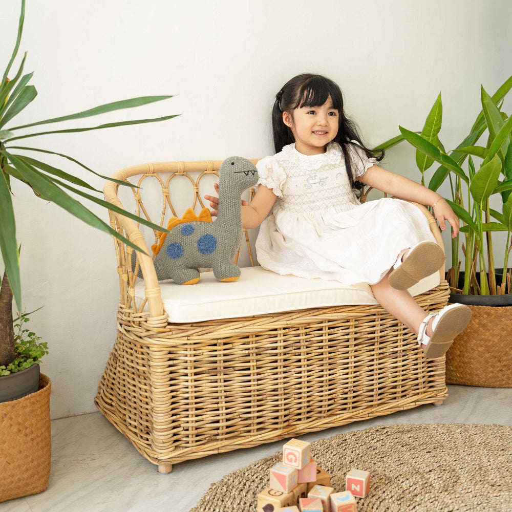 Callie Storage Couch | Rattan Couch for Kids | Momiji