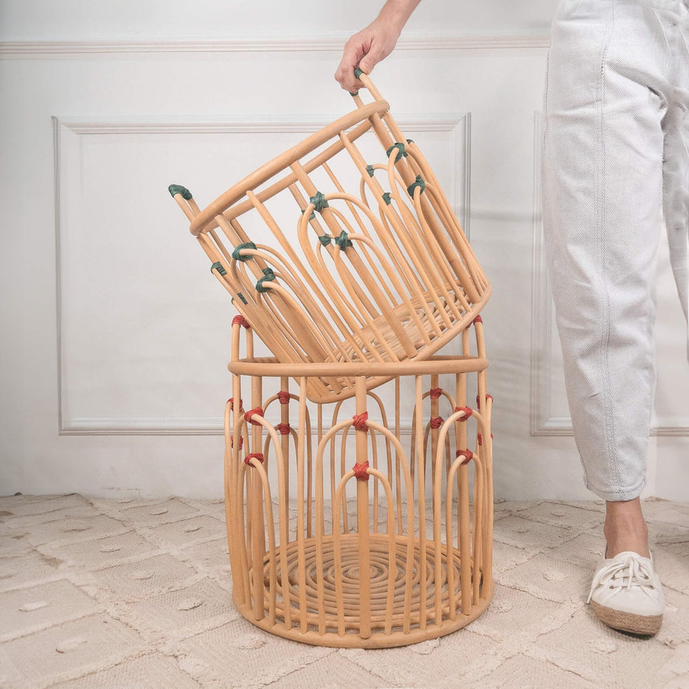 Floret Rattan Storage Basket Set | Momiji