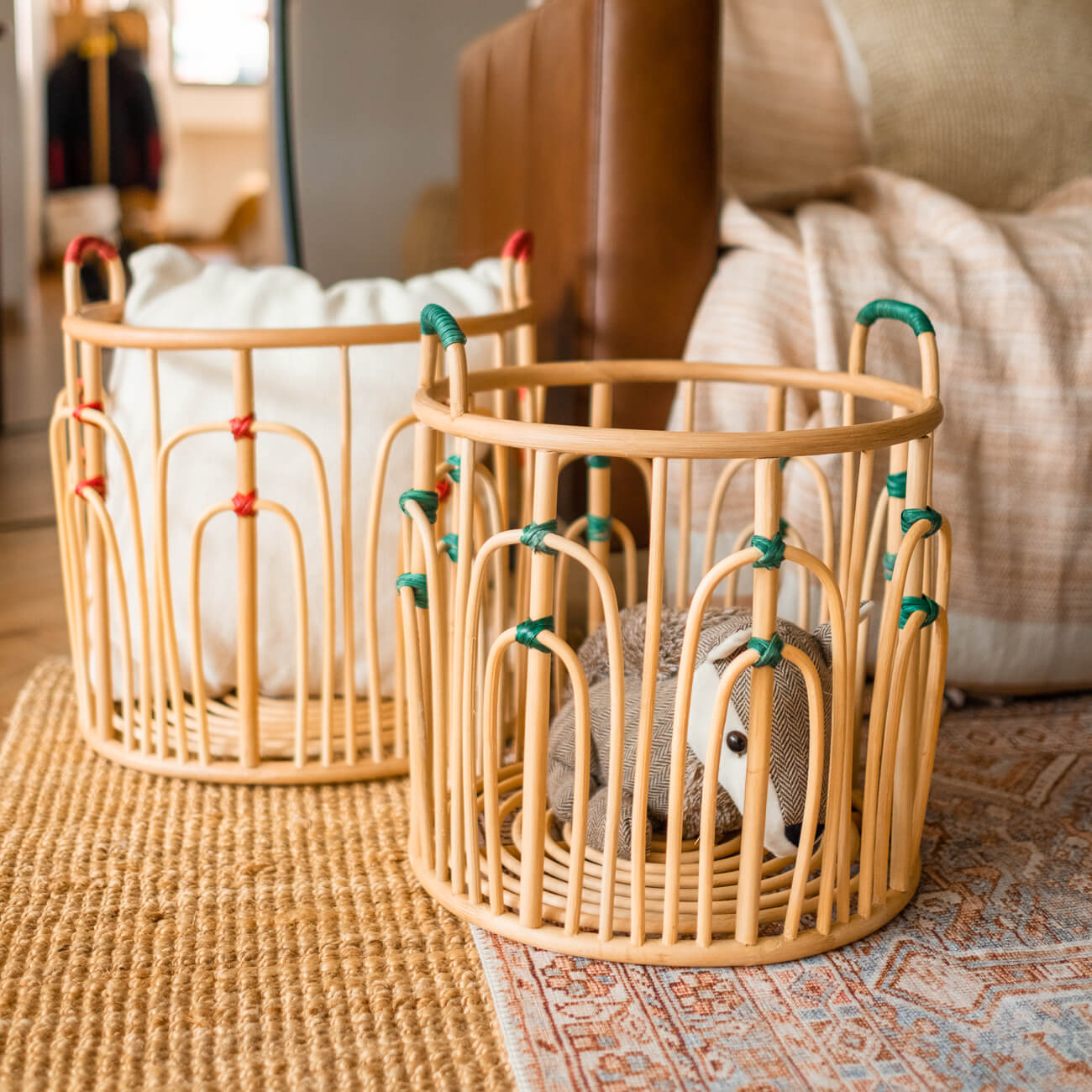 Floret Rattan Storage Basket Set | Items Inside | MOMIJI