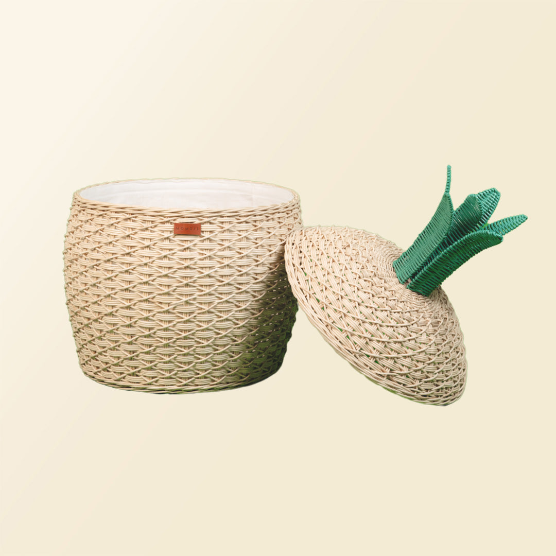 Pineapple Storage Basket - Natural