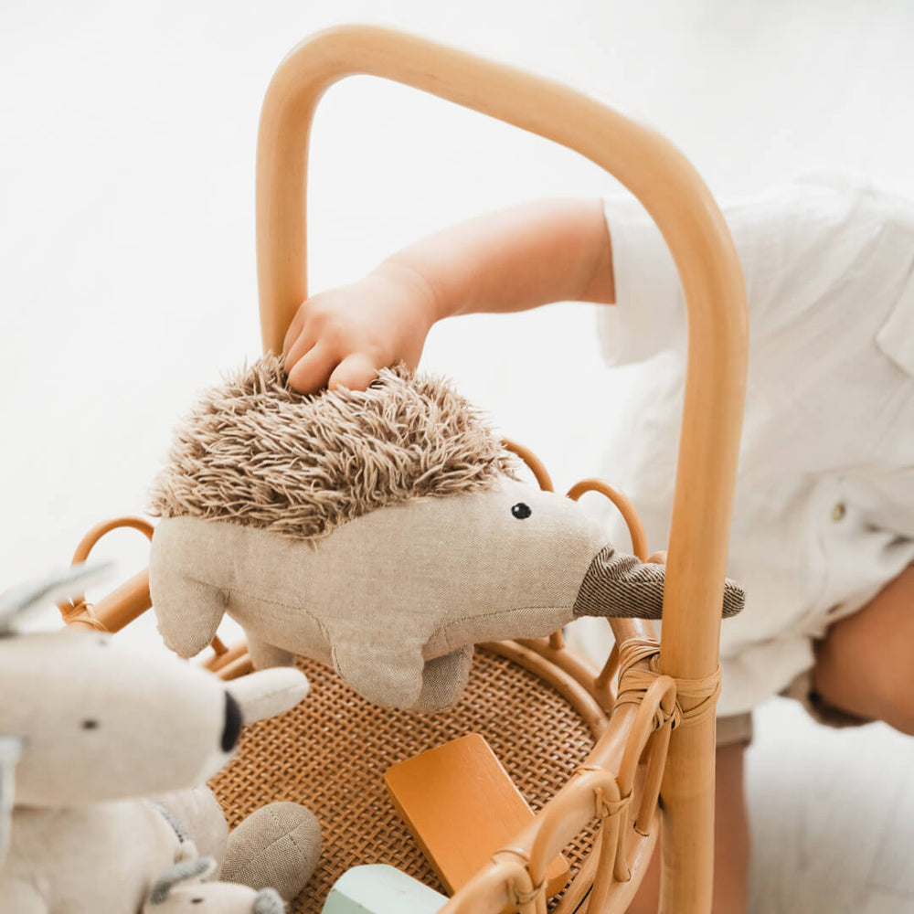 Llama Rattan Craft Trolley | Toy Shopping Cart | Rattan | MOMIJI