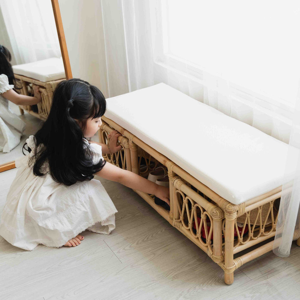 Luke Kids Bench | Rattan Bench | MOMIJI