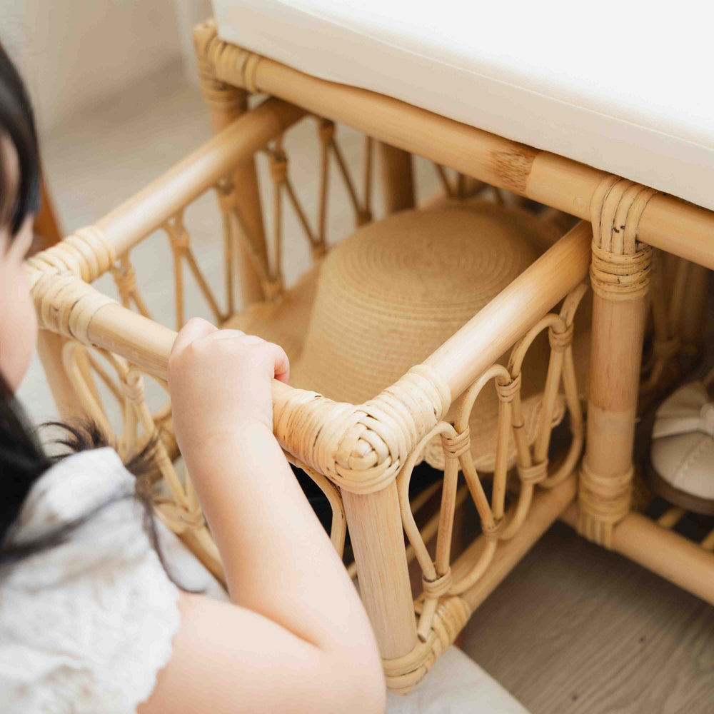 Luke Kids Bench | Rattan Bench | MOMIJI