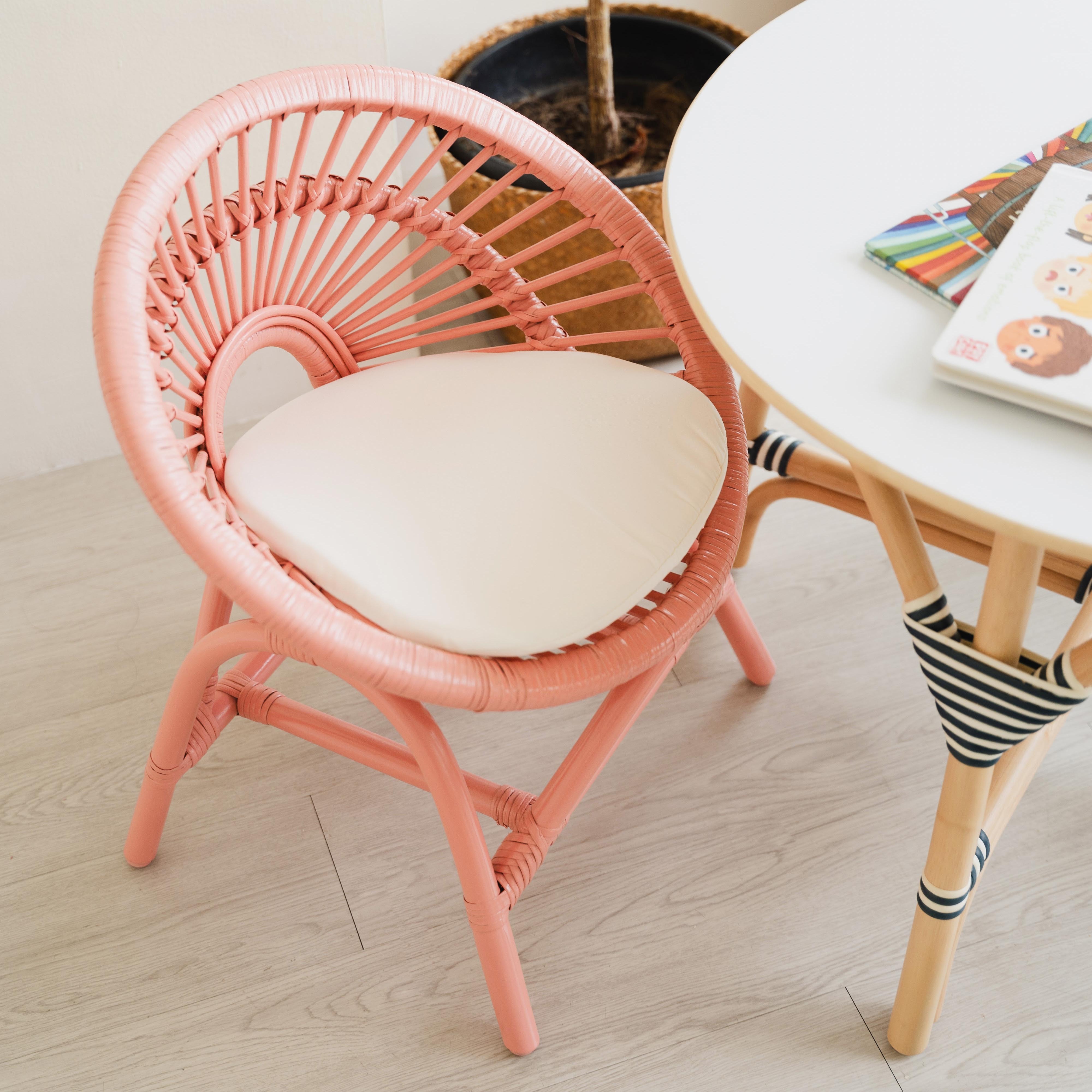 Maya Kids Chair - Peach Pink