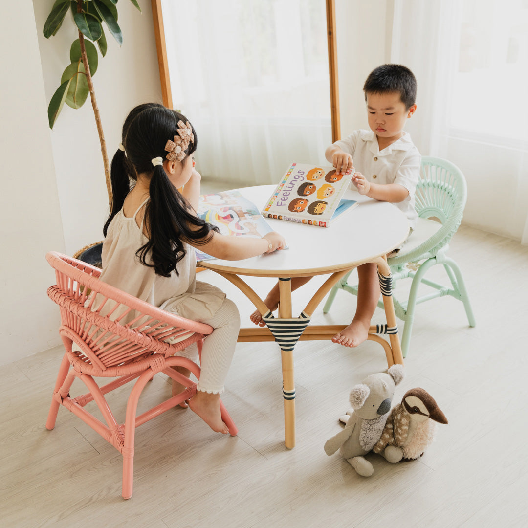 Maya Kids Chair - Peach Pink