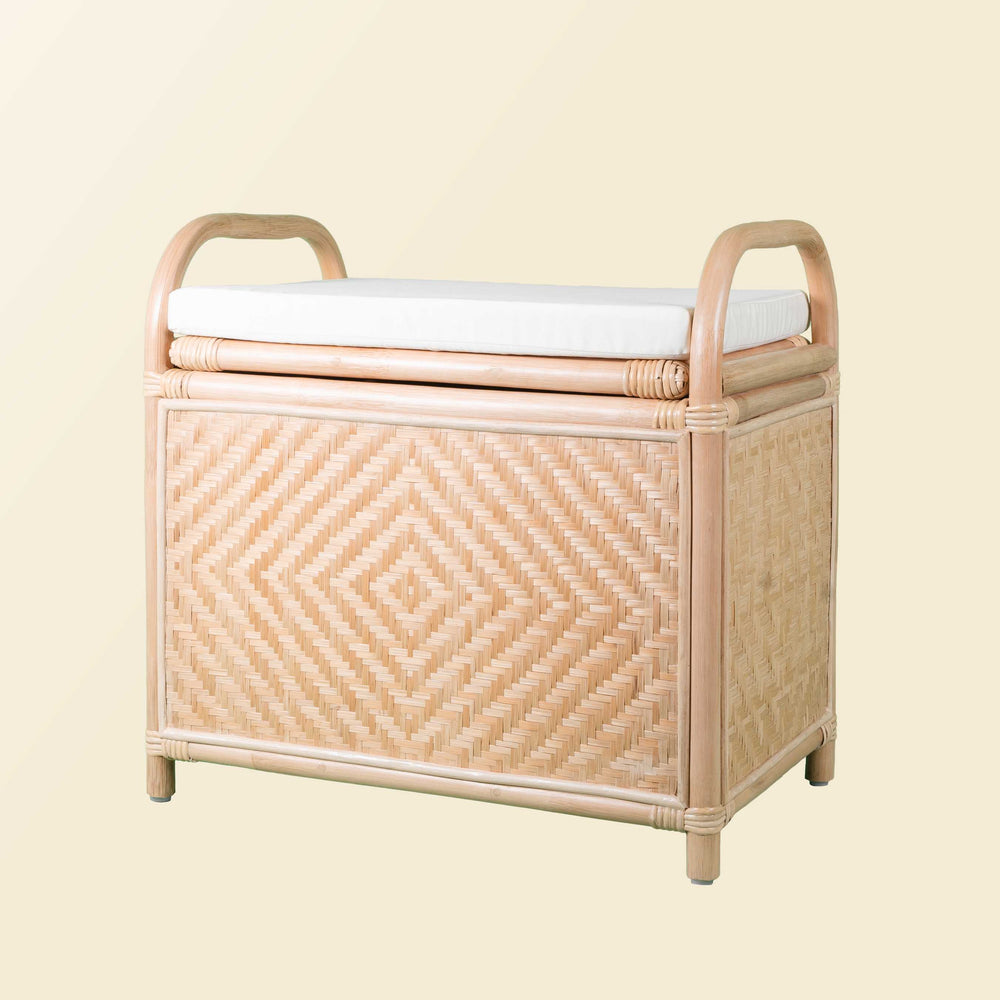 Mia Storage Bench | Rattan Bench | Bench with Storage | MOMIJI