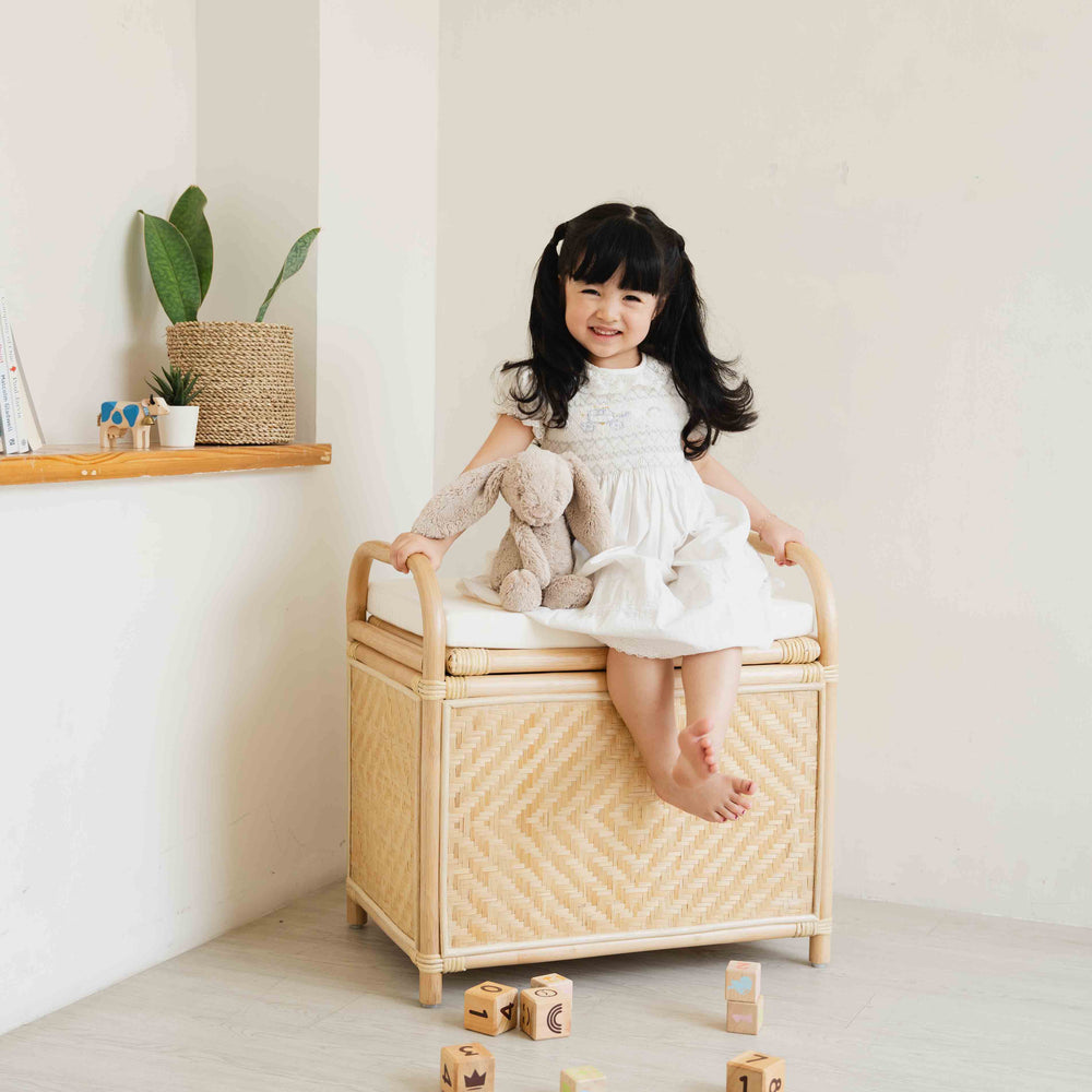 Mia Storage Bench | Rattan Bench | Bench with Storage | MOMIJI