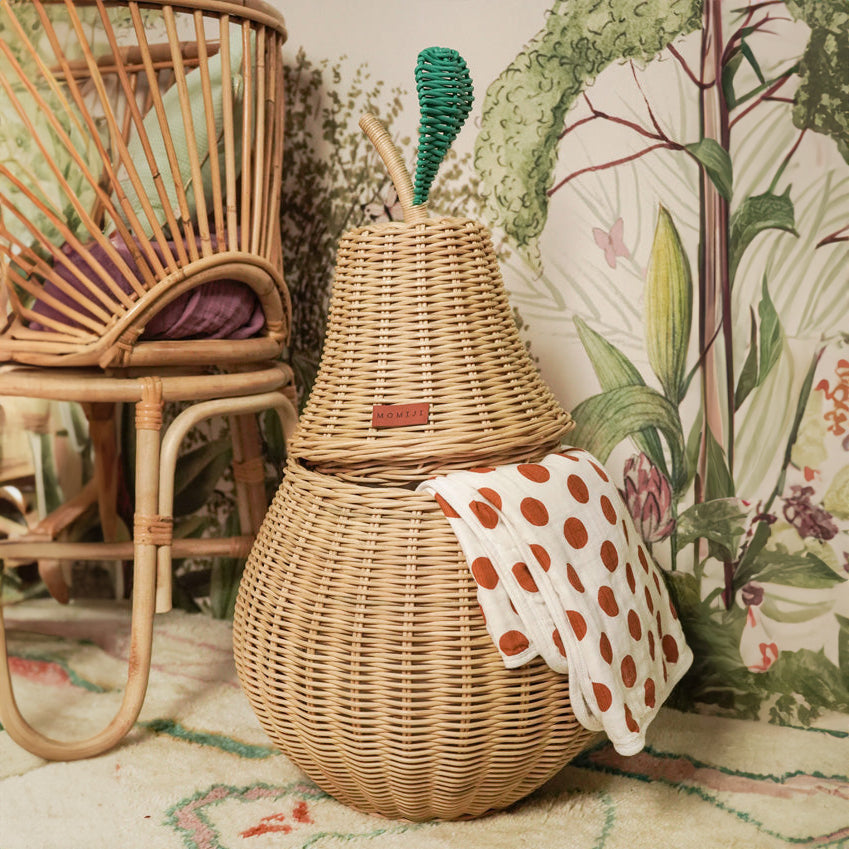 Rattan Basket | Pear Storage Basket | Natural |  Momiji