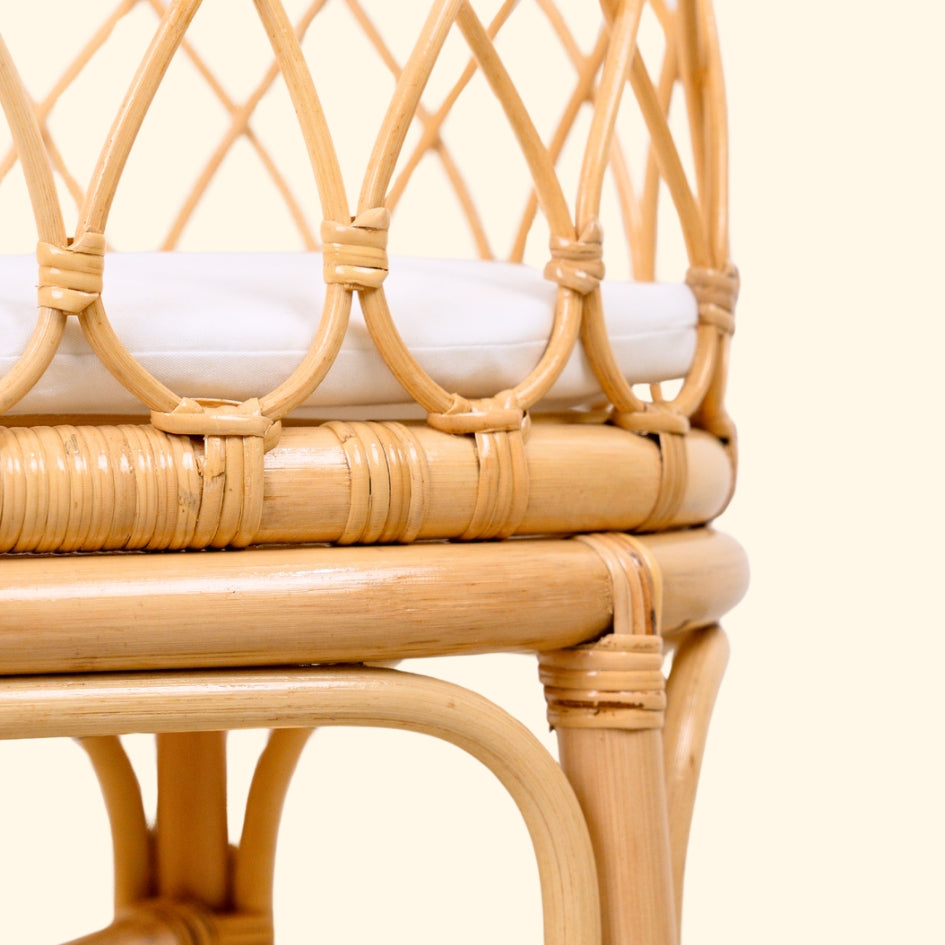 Kids Toys | Olivia Doll Bassinet | Detail | Rattan | MOMIJI