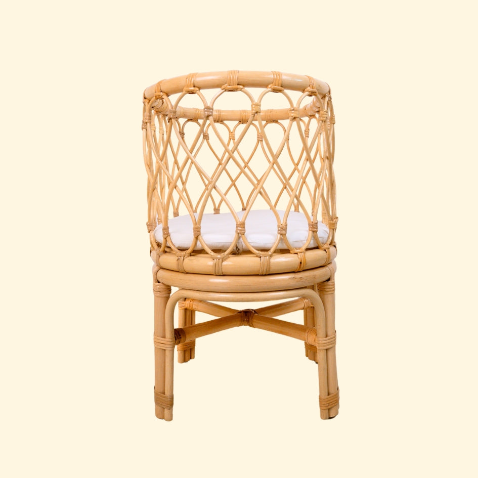 Kids Toys | Olivia Doll Bassinet | Side View | Rattan | MOMIJI