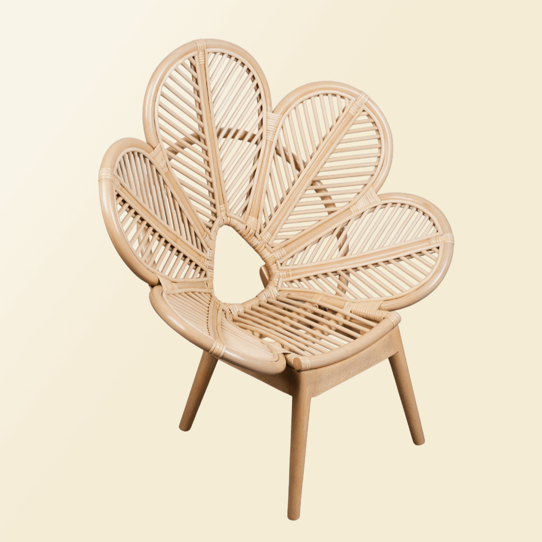 Rattan Chair | Petal Kids Chair | Childs Wicker Chair | MOMIJI