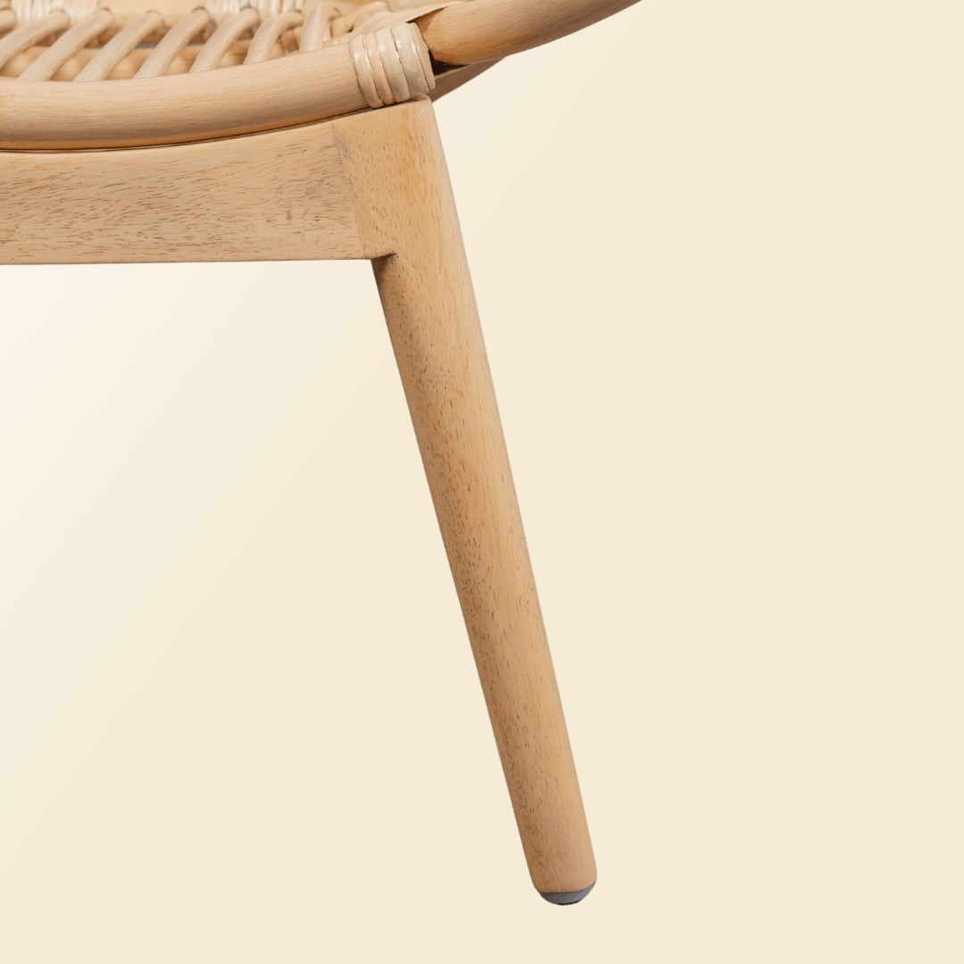 Rattan Chair | Petal Kids Chair | Childs Wicker Chair | Angled legs | MOMIJI