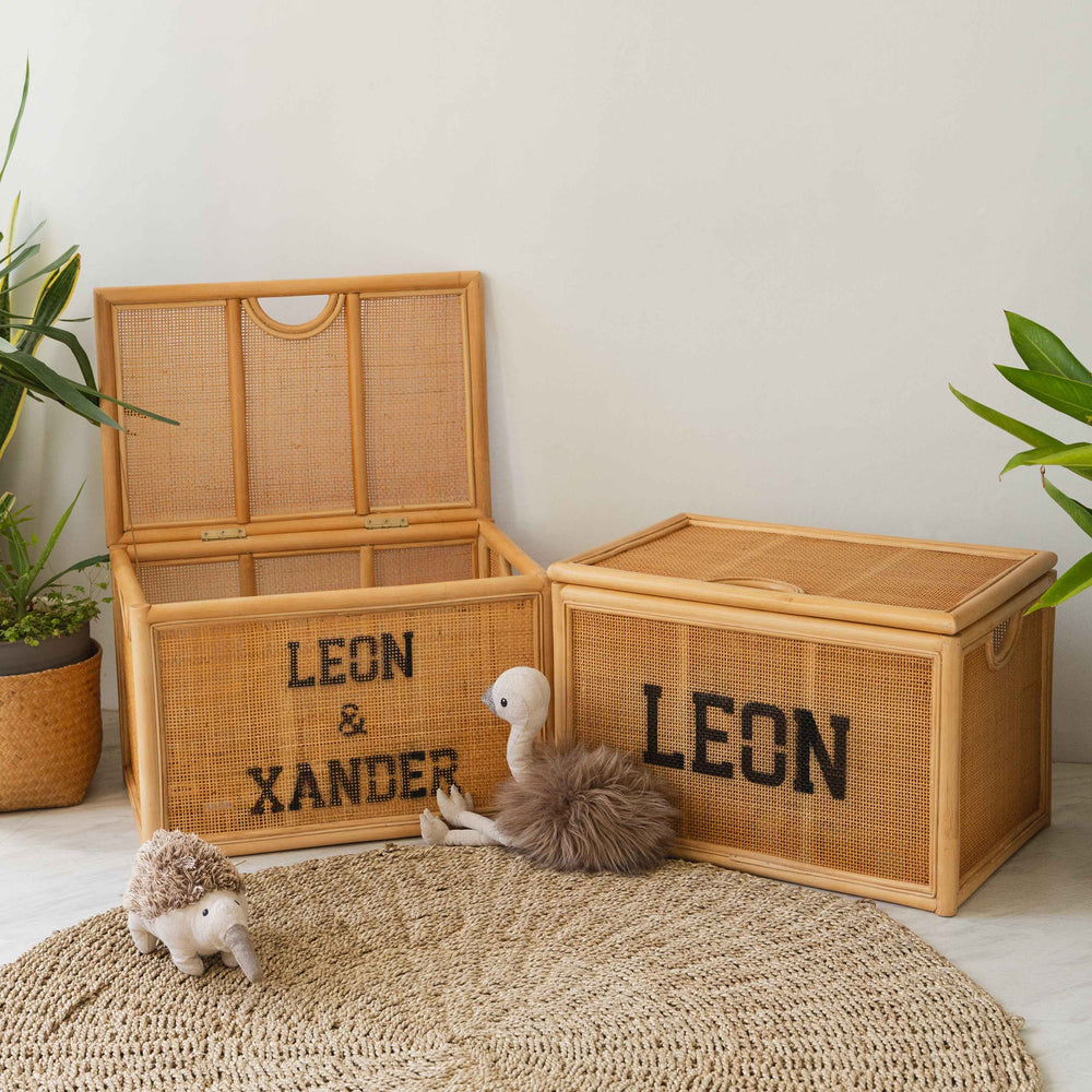 Quentin Storage Rattan Trunk | Handwoven Wicker Trunk with Lid  | Momiji