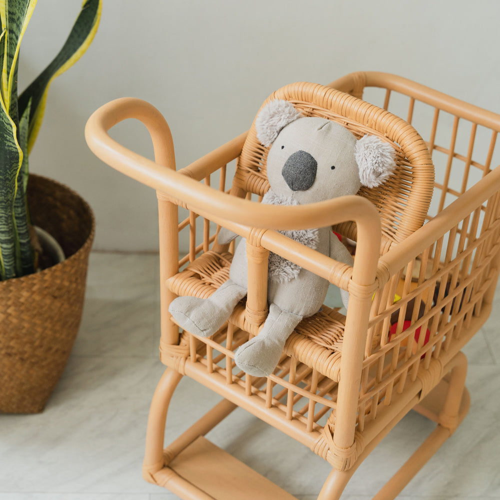 Kids Rattan Shopping Cart | Kids Toys | MOMIJI