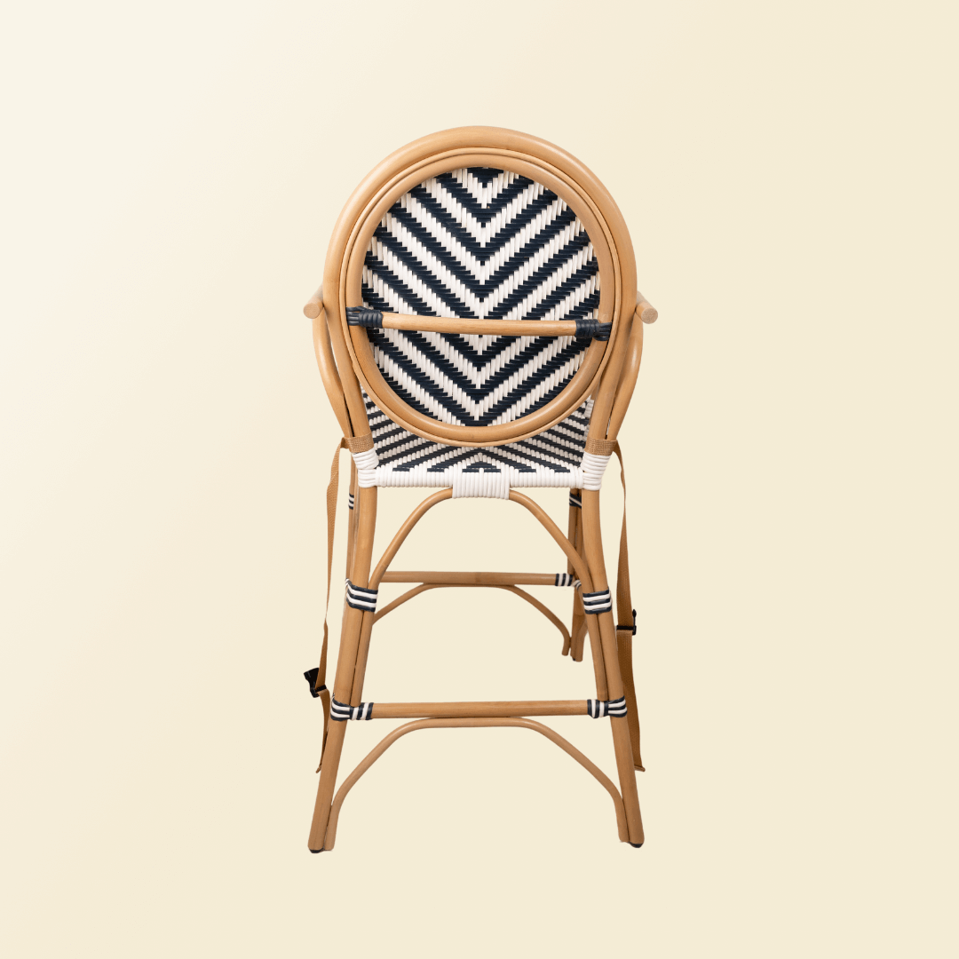 Rattan Chairs | Tumbuh Kids High Chair | Wicker High Chair  | Back | MOMIJI