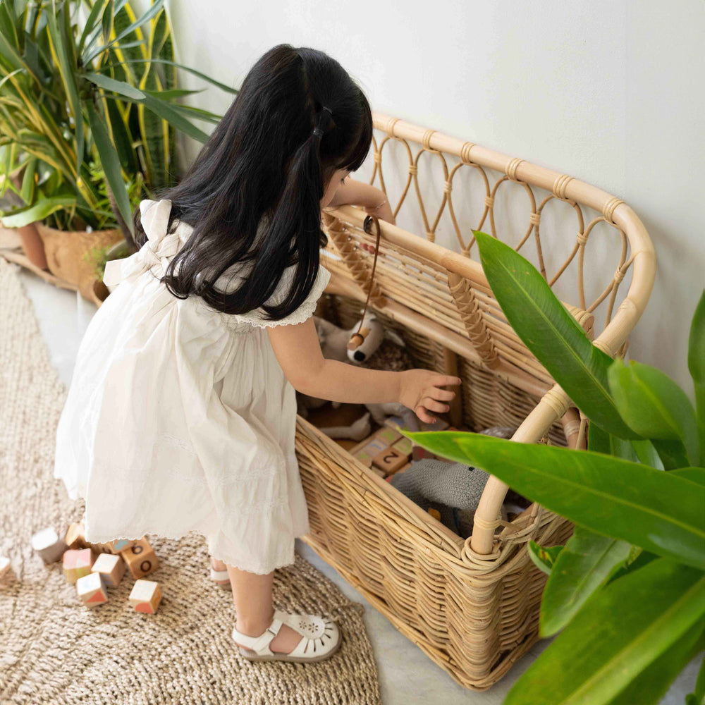 Callie Storage Couch | Rattan Couch for Kids | Momiji