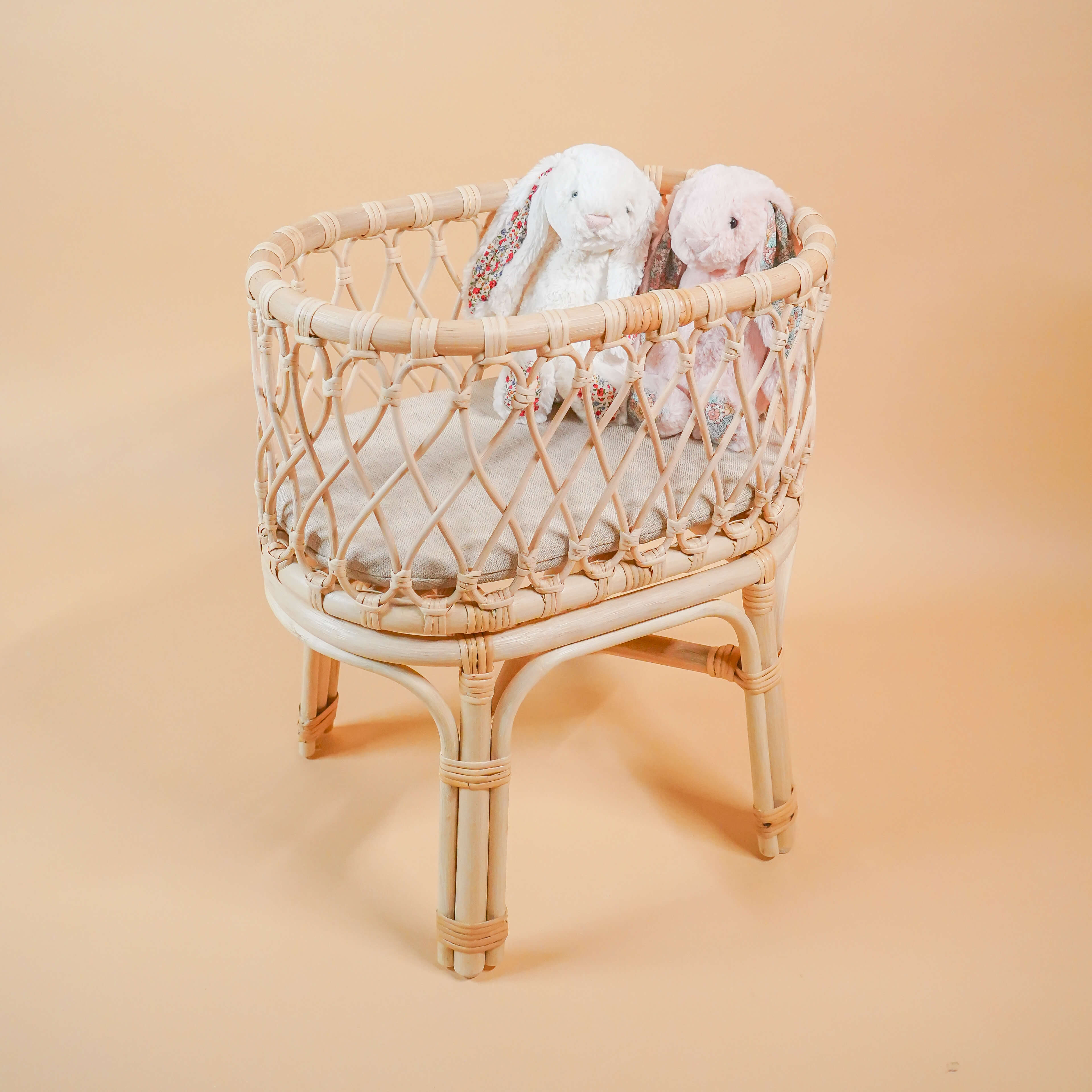 Kids Toys | Olivia Doll Bassinet | Rattan | MOMIJI