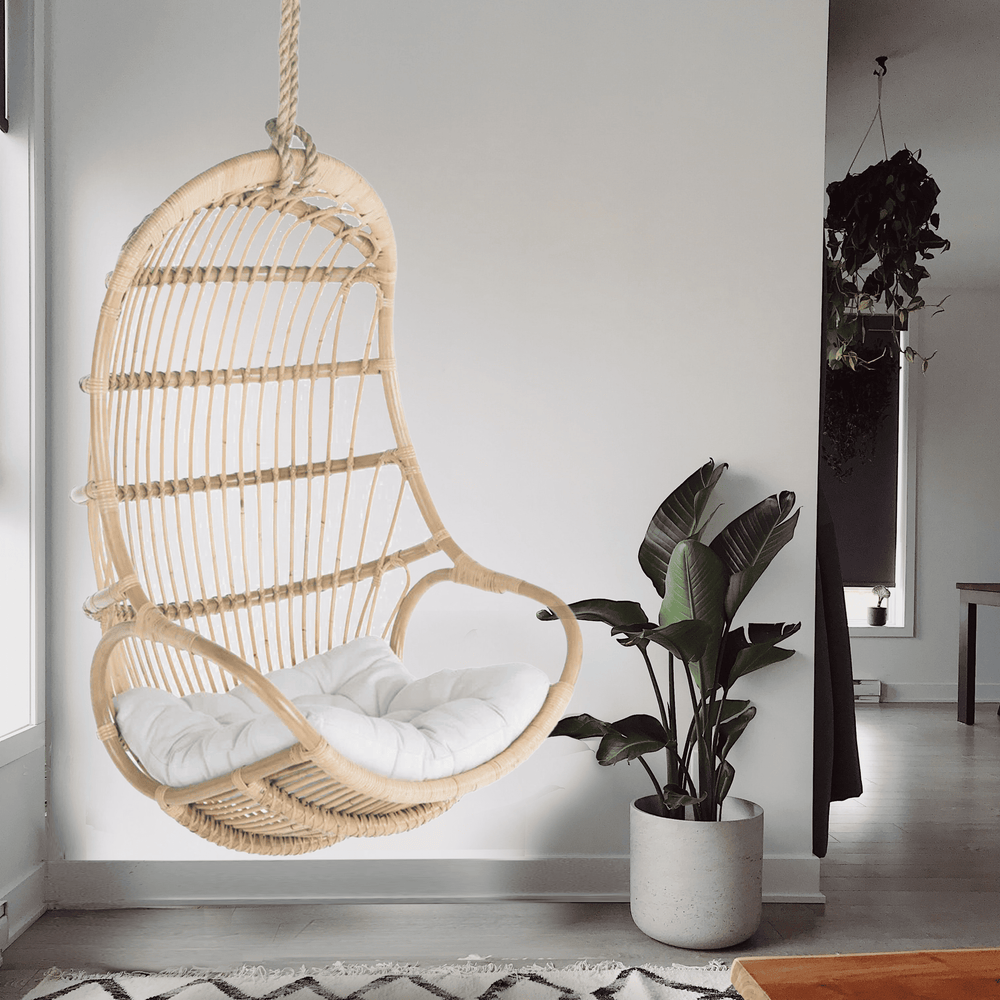 Rattan Swing Chair | Nest Hanging Chair | Brown |  MOMIJI