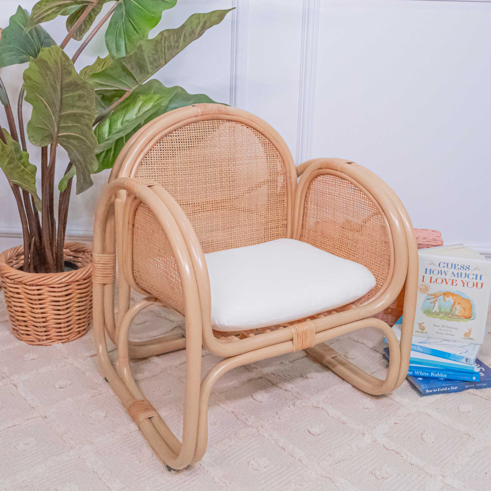 Rattan Chairs | Willow Kids Lounge Chair | Childs Wicker Chair | MOMIJI