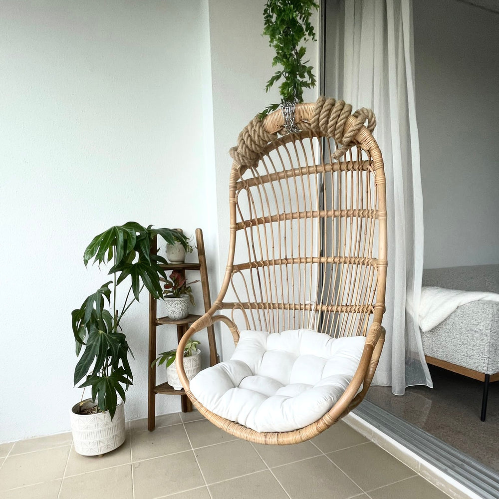 Rattan Swing Chair | Nest Hanging Chair | Brown |  MOMIJI